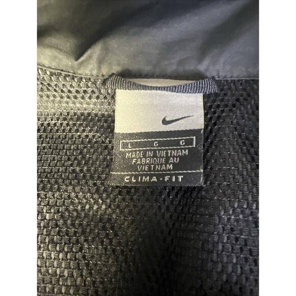Nike Dri Fit Mens Track Jacket Black Size Large Pockets Zip Stretch Clima-Fit - Picture 5 of 9